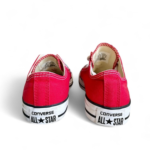 Converse All Star Chuck Taylor Low Red White Sneaker Shoes Womens Size US 6 - Picture 5 of 12